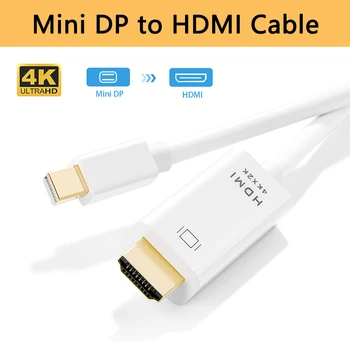 

Mini DP to HDMI HD Cable Male to Male Adapter Mini DisplayPort for Macbook Pro Air Projector Laptop Monitor Camera Projector