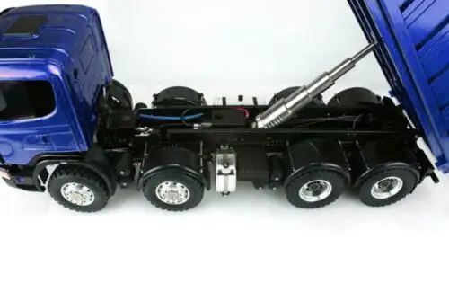 LESU 1/14 Масштаб RC гидравлический Sca 8*8 самосвал Модель двигателя Радио контроллер DIY окрашенный синий автомобиль