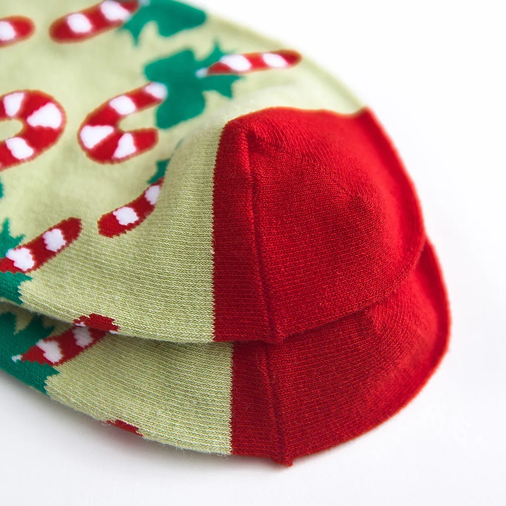 Рождественские Носки, Женские рождественские яркие цветные Носки с принтом, повседневные хлопковые Носки, Носки женски