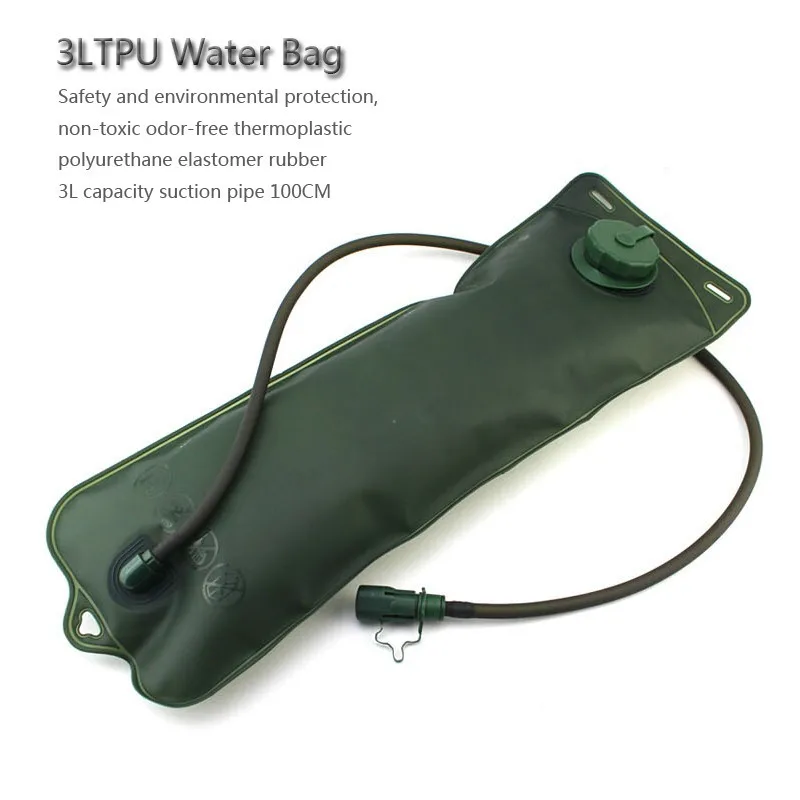 3L Water Bag West biking 2L/3L велосипедная фляга для воды, горный велосипед, сумка для воды, рюкзак для путешествий, питьевой соломы, Спорт на открытом воздухе, ТПУ сумка для походов - Цвет: 3L Water Bag