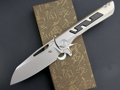 CH2007 Butcher2 складной нож S35VN лезвие титановый рычаг CF Карманный походные охотничьи ножи Флиппер тактические EDC инструменты - Цвет: A
