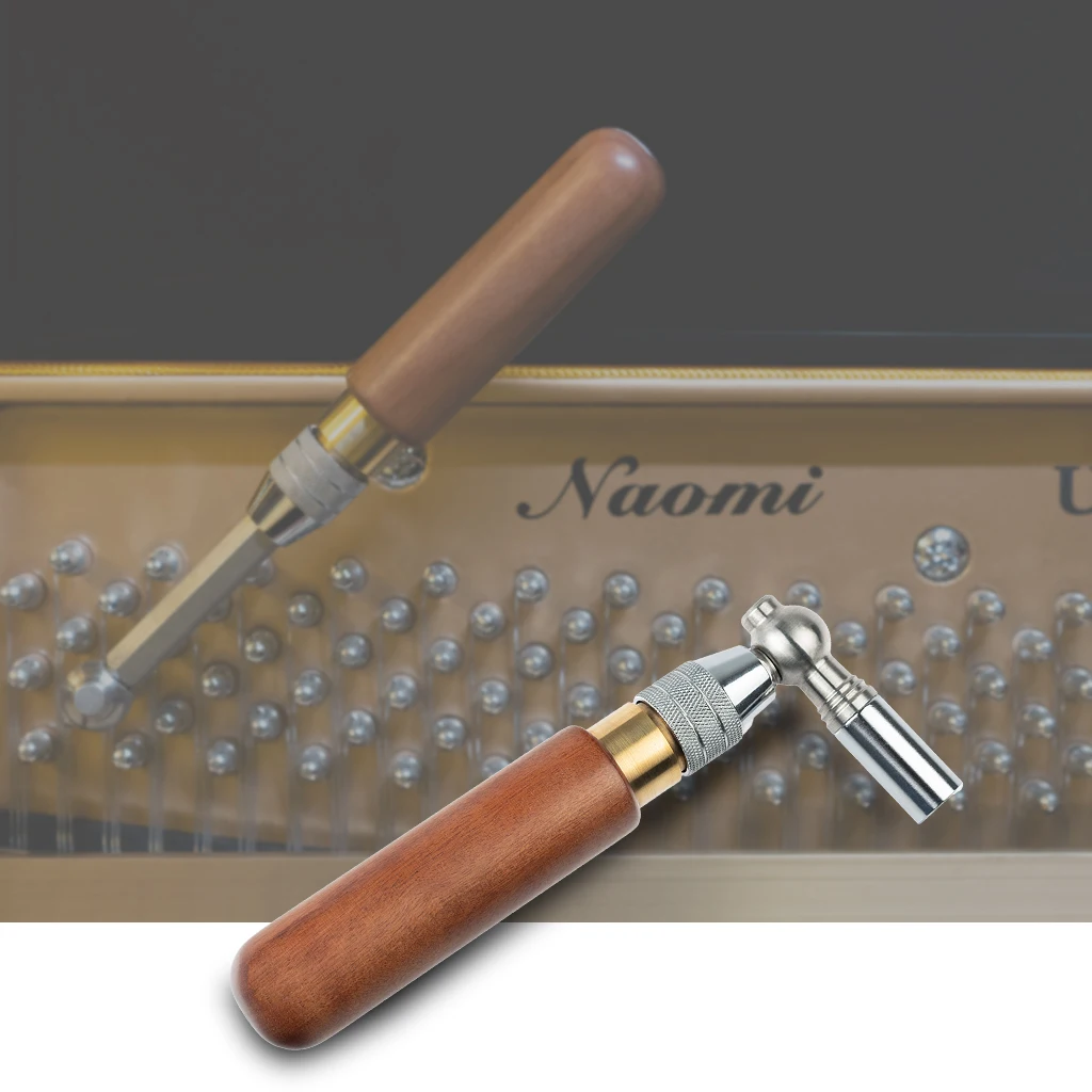 Naomi PianoTuning гаечный ключ, инструмент, восьмиугольный сердечник, молоток из нержавеющей стали, палисандр, ручка, инструмент для настройки, гаечный ключ# 1111A