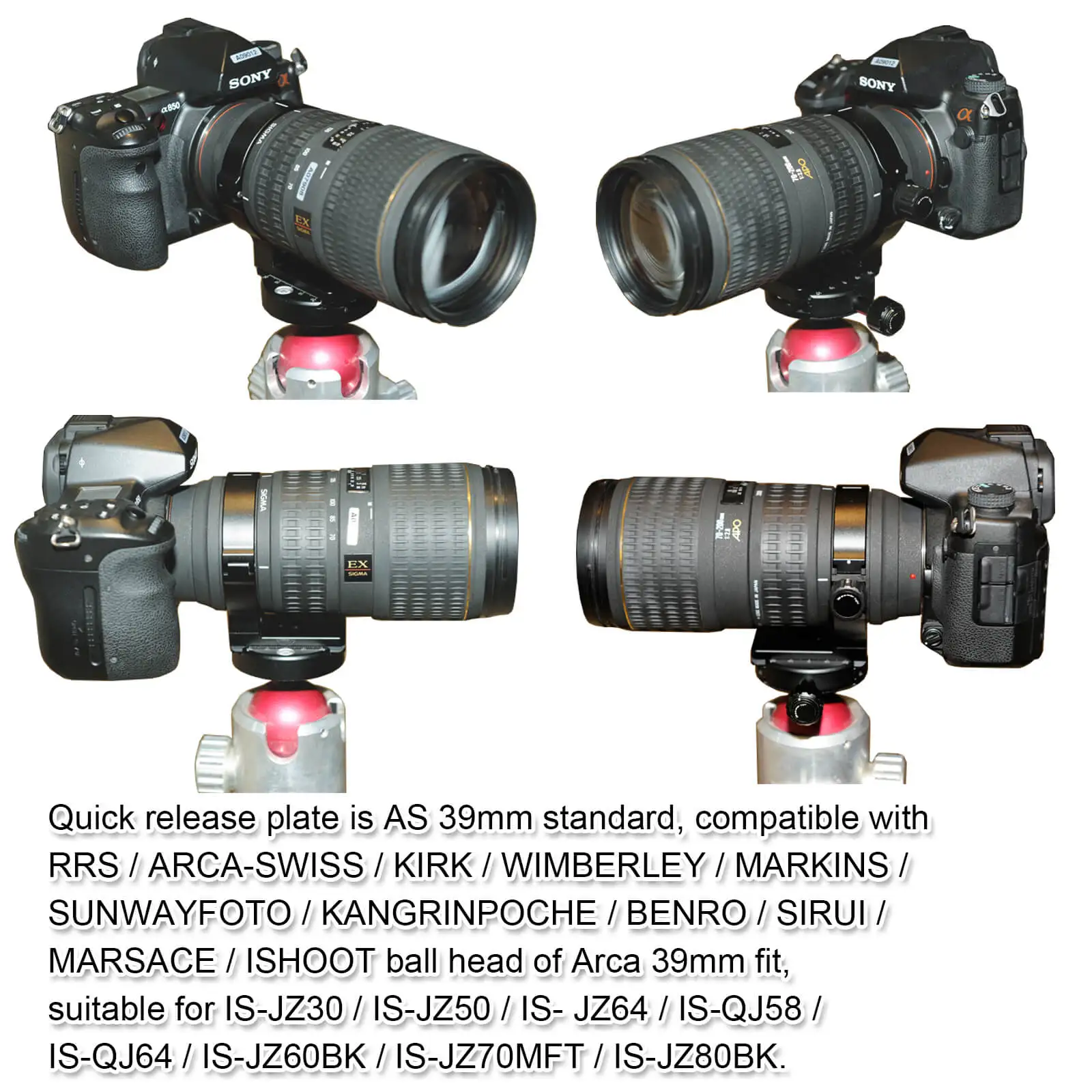 Крепление для штатива с воротником-стойкой для объектива Sigma TS-21 AF APO 70-200 F/2,8 EX DG OS HSM MACRO, APO 50-150 F2.8 EX DC OS HSM