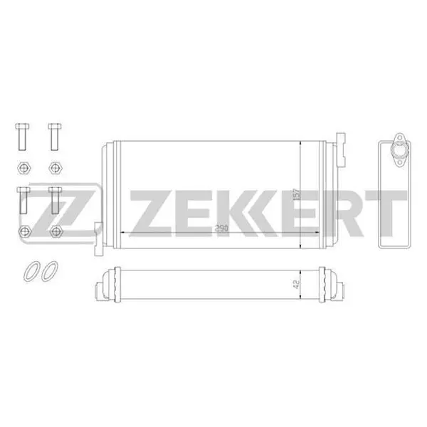 Радиатор отоп. MB 190(W201) 82 ZEKKERT mk-5000
