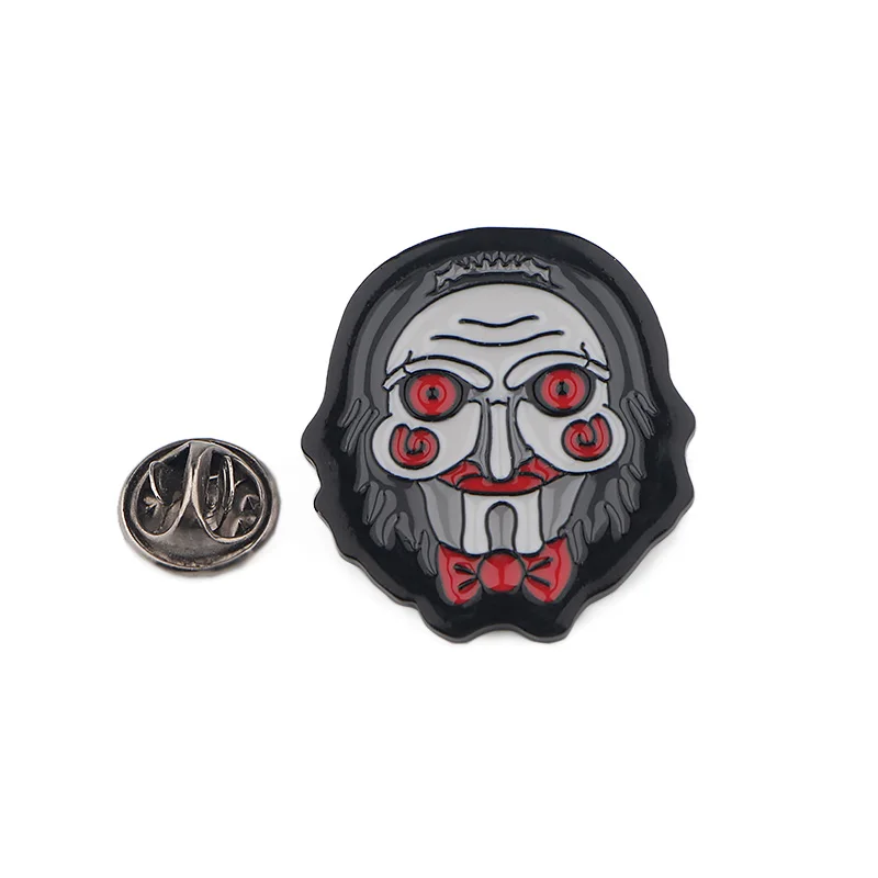 Billy The Puppet horror броши для Хэллоуина шпильки из цинкового сплава для рубашки кронштейн сумка для одежды DIY insignia ремесло поставка E0781