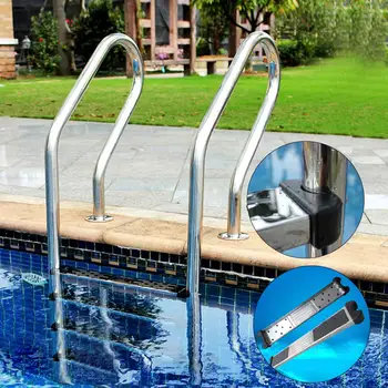 

1Pc Safety Swimming Pool Stainless Steel Replacement Ladder Pedal Rung Steps Anti Slip Ladder Durable Swimming Pool Accessories