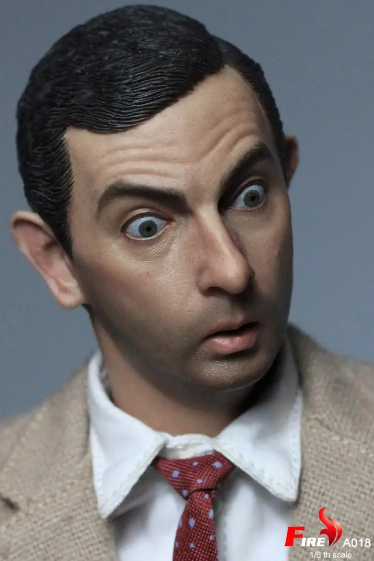 1/6 весы Коллекционная Фигурка Rowan Atkinson MR. BEAN с 2 головками Ультра гибкая 1" фигурка куклы пластиковая модель игрушки