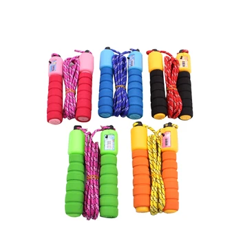 

Skipping Rope WIth Counter Sports Fitness Adjustable Fast Speed Counting Jump Skip Rope Skipping Wire Random Color