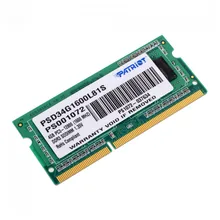 Модуль памяти PATRIOT PSD34G1600L81S DDR3L- 4Гб 1600, SO-DIMM