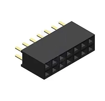 

6PCS 2x7 14-pin 2.54mm double row female straight pin pitch socket pin strip electronic components