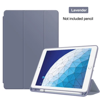 

With Pencil Holder Smart Cover For New iPad 9.7 inch 2018 2017 Case Soft Silicone Case For iPad 5th 6th A1822 A1823 A1893 A1954