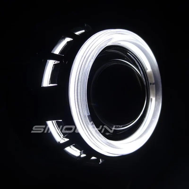 Sinolyn фары линзы Биксеноновые ангельские глазки HID проектор CCFL Halo комплект для H7 H4