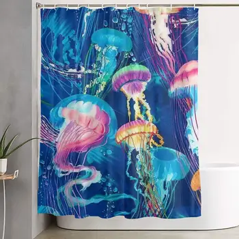 

Super Soft Premium Polyester Shower Curtain Easy Care Water Resistant Standard Shower Bath Curtain Hooks Included for Bathroom