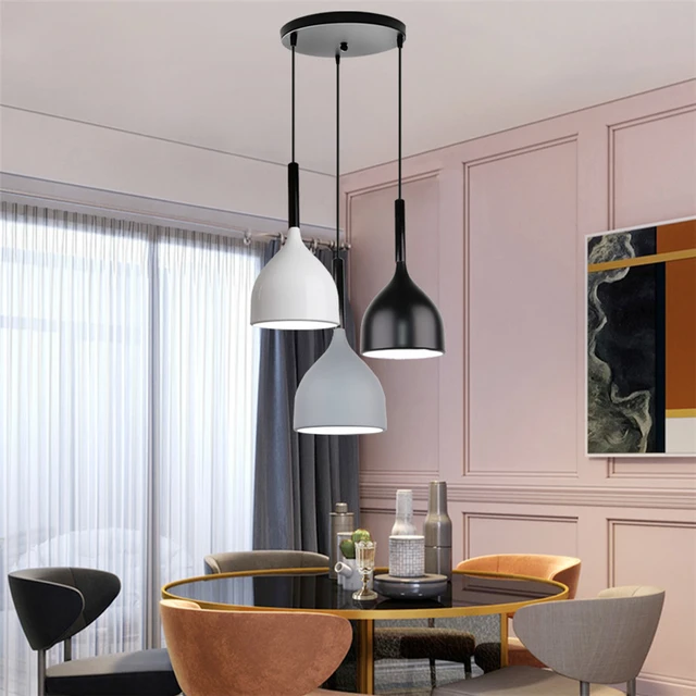 Moderne LED Anhänger Lichter Nordic Minimalistischen E27 Massivholz Hängen  Lampen Küche Restaurant Leuchten - AliExpress