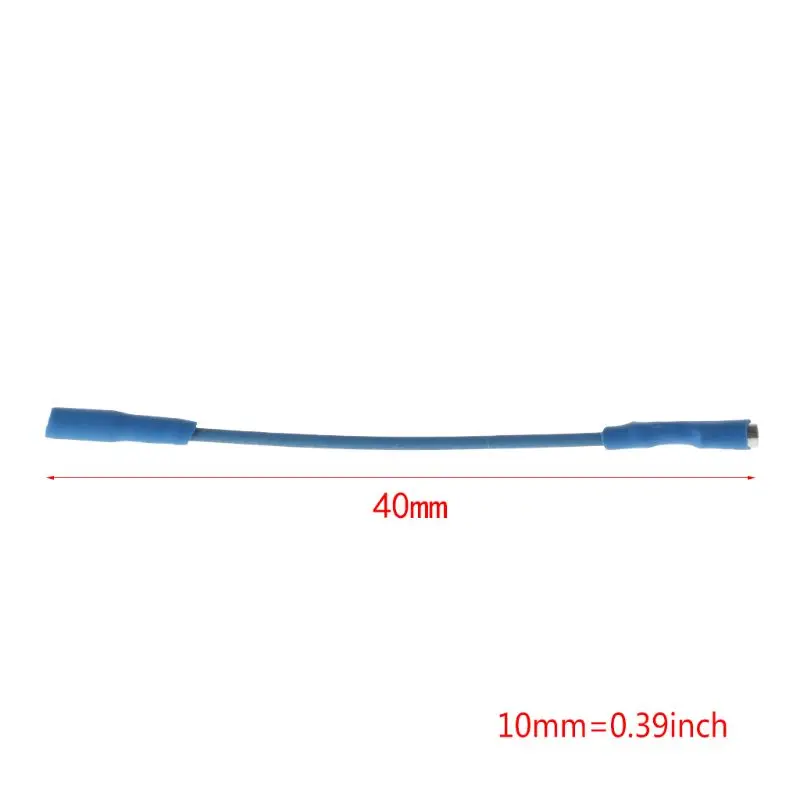 Electrical Wire Connectors 4PCS Universal Silver Leads Wires Header Wire Cable 40mm For 1.2-1.3mm Pins Turntable Phono Headshell Tonearm 634A