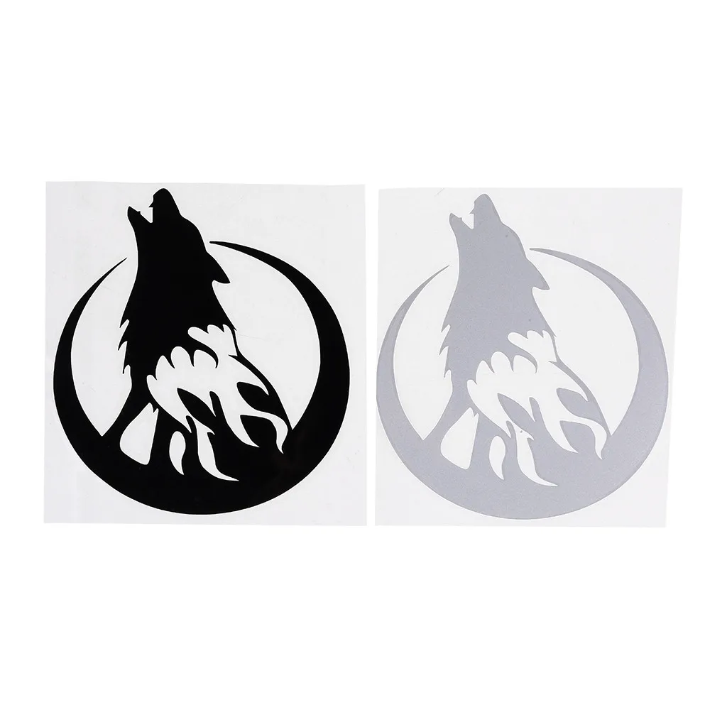 Vinyl Wolf Head Decals Waterproof Funny Self adhesive Sticker for