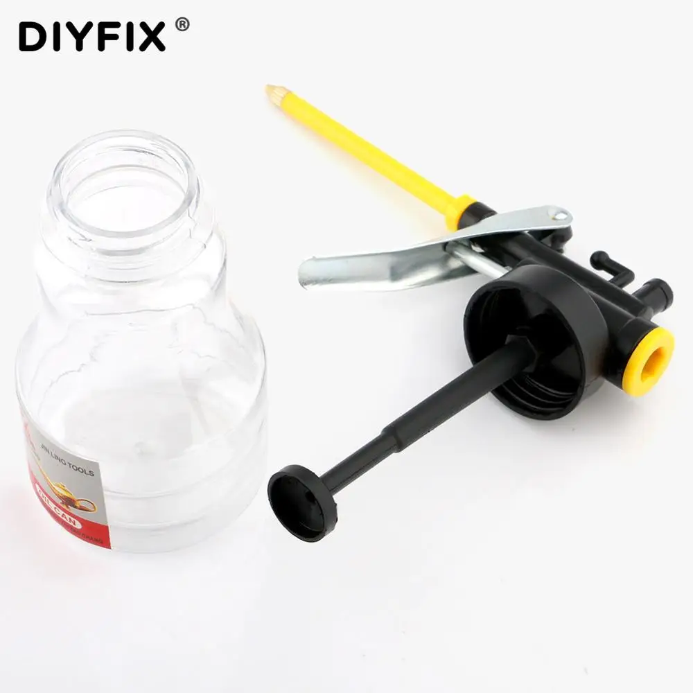 DIYFIX 250 мл прозрачное масло может масленка смазки пластиковый машинный насос высокого давления прозрачный масленка Смазка Шприц для смазки