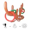 1 Pc Christmas Inflatable Reindeer Antler Ring Toss Game Xmas Party Fun Props ► Photo 3/6