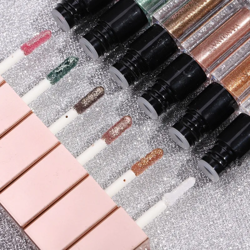 6 Colors Pearlescent Waterproof Liquid Eye Shadow Beauty Female Eye Cosmetics Lasting Glitter Eye Shadow*