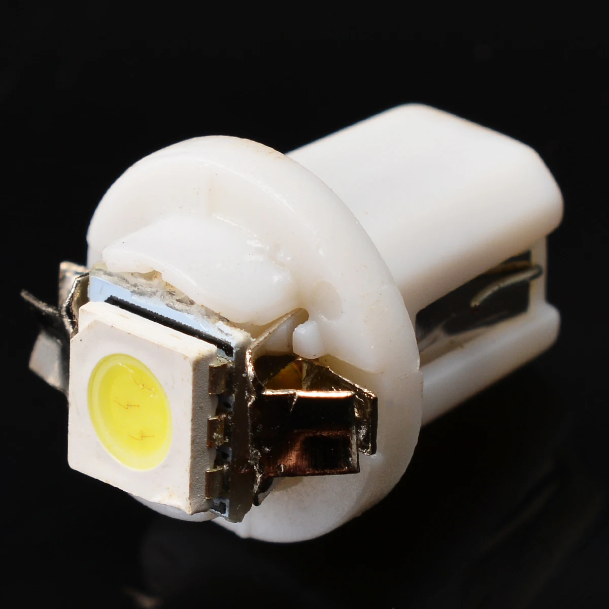 Автомобильный плафон внутреннего освещения 10 шт. белый T5 B8.3D 5050 1SMD светодиодный приборной панели автомобиля Панель тире лампы указателя поворота лампы 6000K DC 12 V