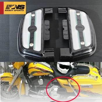 

LED Motorcycle Accessories Rear Passenger Footboard Lights Case for Harley Touring Trike Softail Models