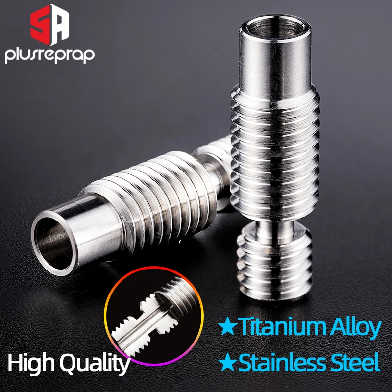 Hochwertige Titanlegierung und Edelstahl Heatbreak Heat Break Ganzmetall 1,75 mm Filament für V6 Hotend Vocano 3D-Druckerteile