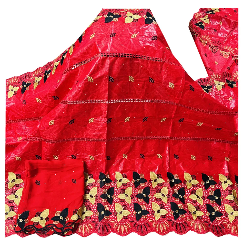 

Familiar Nigerian Ankara Fabric African Women Dress Sewing Material Bazin Riche Textile Brocade Fabric 2022 Tissus Fabri HL21356