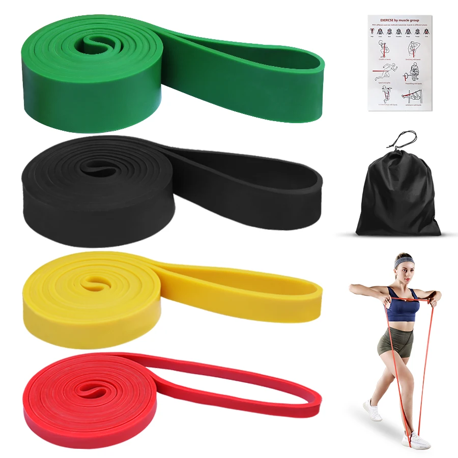 Widerstandsbänder Set Für Klimmzüge & Training - Schwerlast Latex, 7 Stärken, Bis 208cm