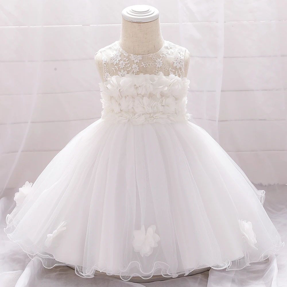 Toddler Girl Party Dresses Baby Dress for Girls 1 Year Birthday Princess Dress Christening Gown Infant Baptism Vestidos Clothes girls dress baby girl dress