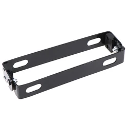 Universal Aluminum Alloy Adjustable License Plate Bracket (Black)