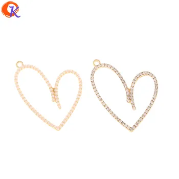 

Cordial Design 30Pcs 31*35MM Jewelry Accessories/Hand Made/Earrings Connectors/Heart Shape/DIY Making/Earring Findings/Charms