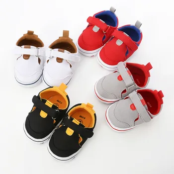

First walkers canvas baby shoes baby shoes soft sole anti-slip walk-up shoes magic paste toddler shoes.DX226C