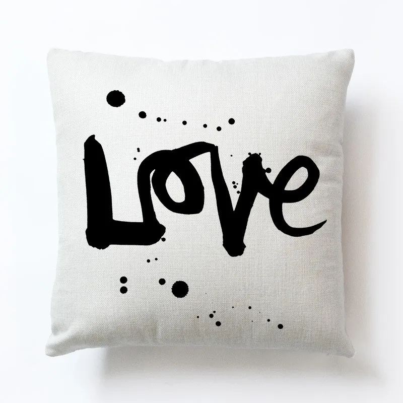 Любовь Пара наволочки диван гостиная украшения 1 шт. 45x45 см Nap Pillowsham наволочки для детей подарок - Color: D12