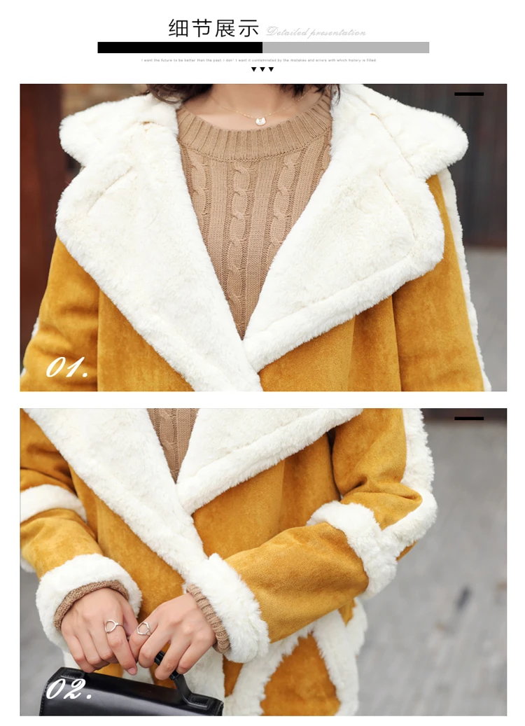 Lambs Wool Coat Female Winter New Products Korean-style Students Trend Loose Thick Warm Suede Cotton-padded Coat