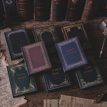 

100 Sheets Library Color Card Series Memo Pad Message Notes Decorative Notepad Note paper Memo Stationery Office Supplies