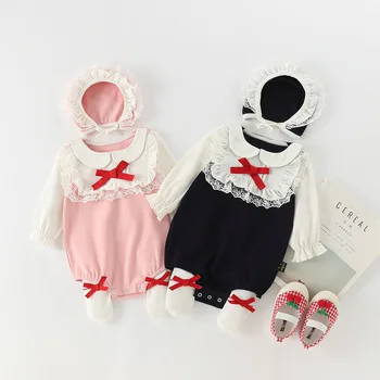

Newborn Baby Clothes Girl Jumpsuit Cotton Autumn Girls Romper Princess With Hat Baby Clothes For Girl Infant Toddler Onesie
