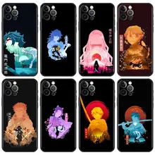 

Demon Slayer Case for iPhone 13 6.1 inches 12 Mini 11 Pro 7 XR X XS Max 6 6S 8 8S Plus 5 5S SE Soft Phone Cover