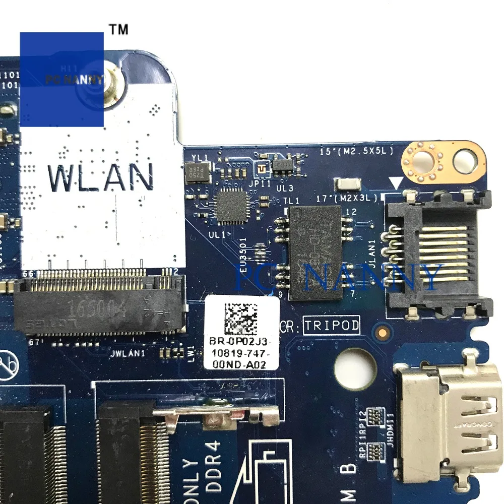 PANANNY для Dell Inspiron 5567, материнская плата для ноутбука, LA-D801P протестирована на I7-7500U