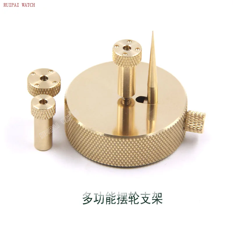 Alloy Watch Movement Balance Wheel Hairspring Support Stand with Nuts Base Accessory Watch Part Repair Tool for Watchmaker