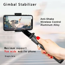 Smartphone el Gimbal stabilizatörler Selfie sopa Tripod Anti-Shake kablosuz Bluetooth uzaktan kumanda uzatılabilir katlanabilir