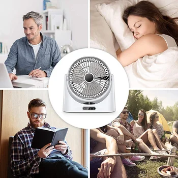 

Usb Desk Fan Small Personal Air Circulator Fan Portable Electric Table Desktop Fan Rechargeable Travel Fans For Camping Office R