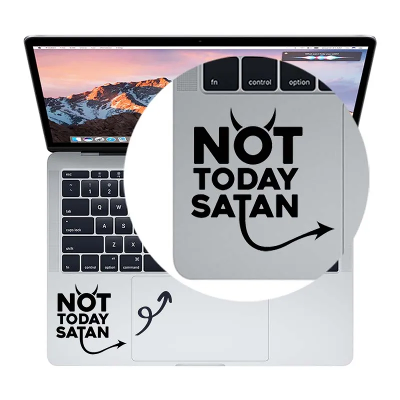 Сатана юморная Цитата Наклейка для трекпада для Macbook Pro Air retina 1" 12" 1" 14" 1" Mac Book ноутбук Сенсорная панель наклейка для ноутбука