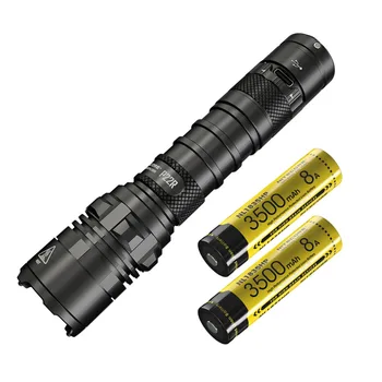 

NITECORE P22R USB Rechargeable Flashlight XHP35 HD LED max 1800 Lumen Bearm Throw 262m search rescue torch 18650 3500mAh battery