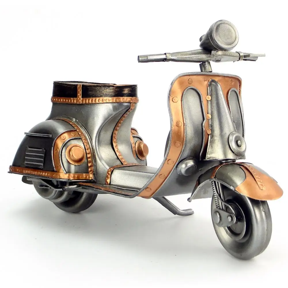 

Retro Italy Style Handmade Metal Motorcycle Model Manual Home Decoration Art and Crafts For Coffee Shop Birthday Gift