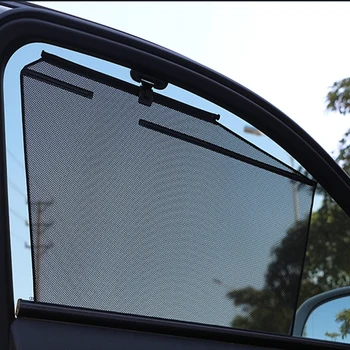 

1set Car Side Door Window Sunshade Foldable Shade Mesh Heat Insulating Retractable Shade For Tesla Model 3 Modified Accessories