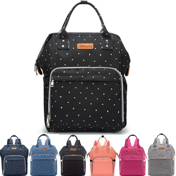 

Fashion Polka Dots Mummy Maternity Nappy Bag Stroller Large Capacity Baby Bag Travel Backpack Designer Nursing Diaper Bag