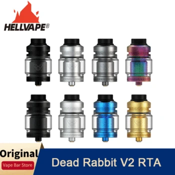 

NEW Original Hellvape Dead Rabbit V2 RTA Tank Atomizer 5ml 510 Thread Push-style Top-fill System Vaporizer