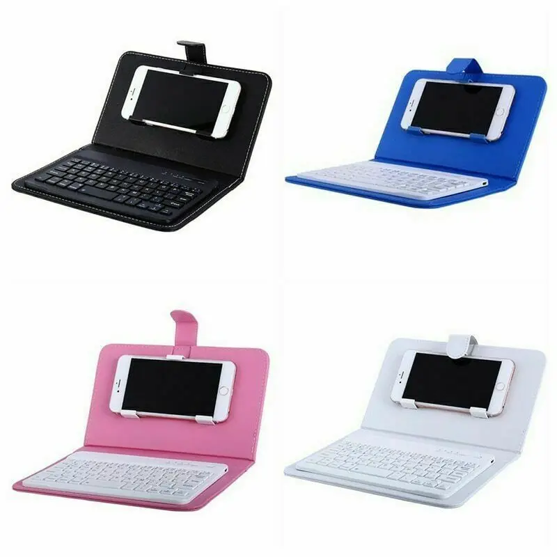 

Mini Portable Wireless Bluetooth Keyboard with Leather Case for Smartphone AS99