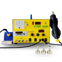 Большая распродажа 909S Autocut hot air 3 в 1 DC блок питания паяльная станция