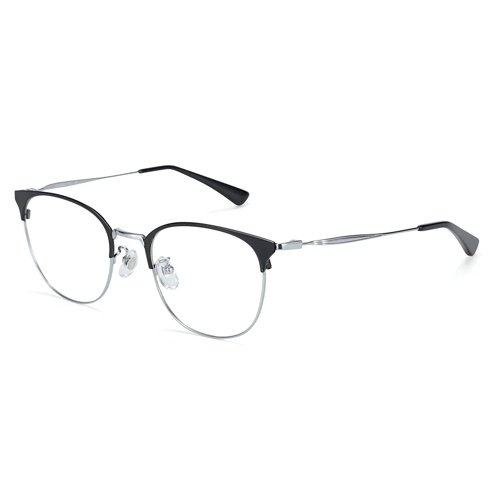 BLUEMOKY титановые металлические очки, оправа для мужчин и женщин, оптические прозрачные прописные линзы для близорукости, очки, линзы для очков на заказ